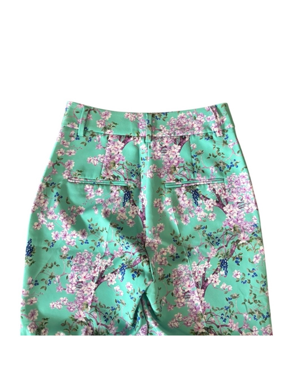 RAFFAELLO ROSSI NWT Gabriella femine floral mint green trouser pant size EU 32 - Picture 7 of 15